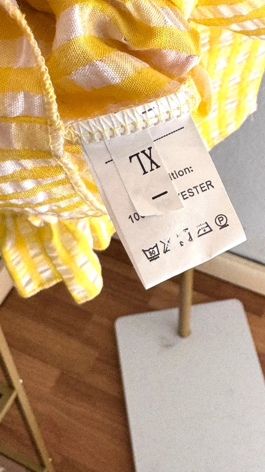 Mooie Korte Jas Trui Geruit Geel met Lint • XL-3XL • TNC39 – photo 7